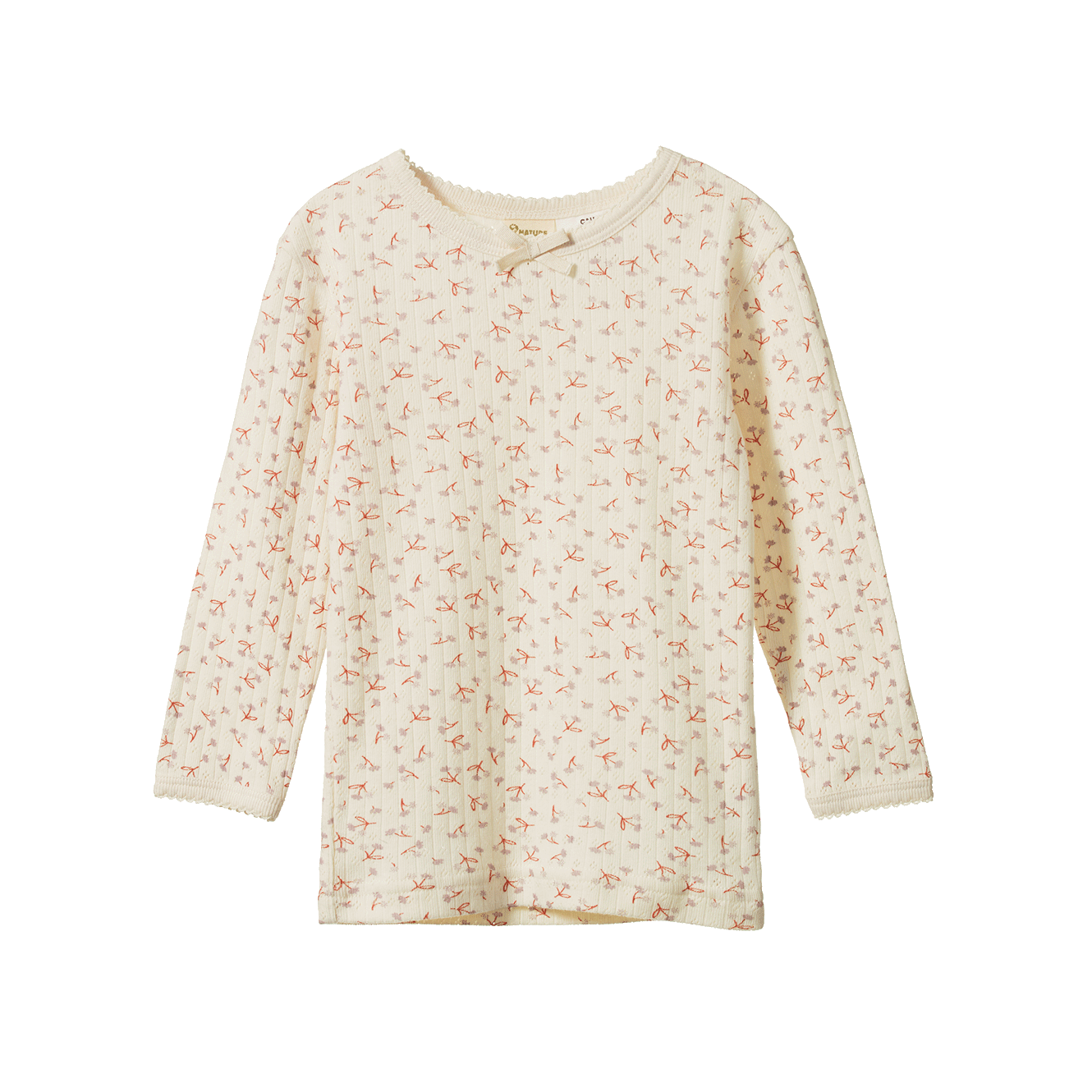 2PC LONG SLEEVE PYJAMA SET POINTELLE | Dandelion Print-Web-front