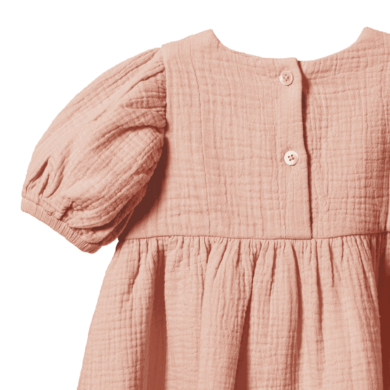 ALBERTINE DRESS MUSLIN | Rose Dust-Extra Img - 3
