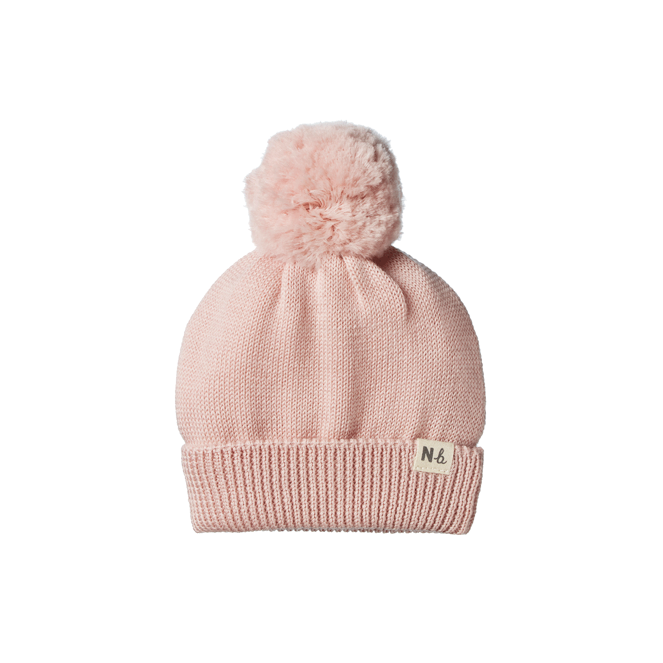 ALPINE POM POM BEANIE | Rose Dust-Web-front
