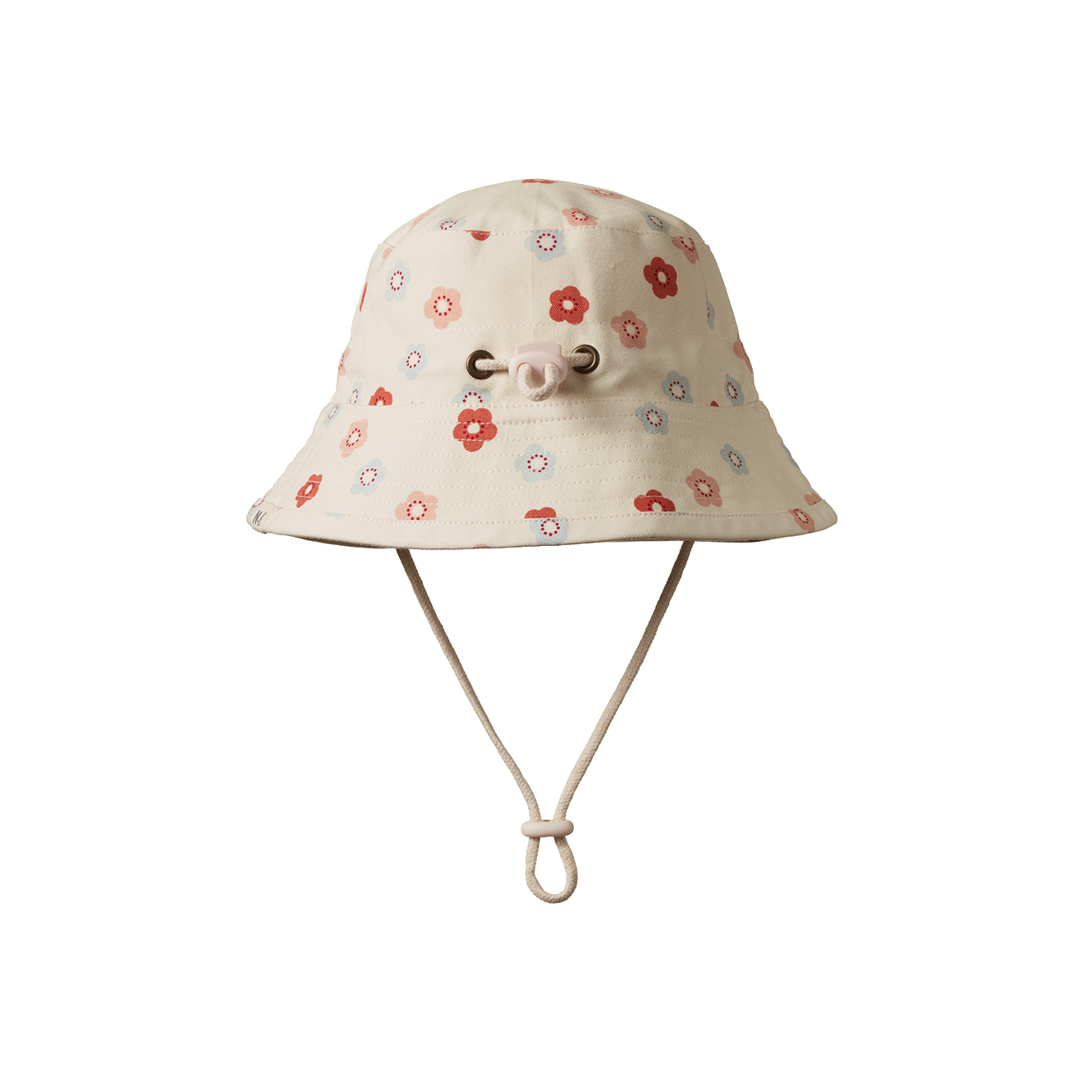 BUCKET SUNHAT | Petite Flora Stamp Print-Web-front
