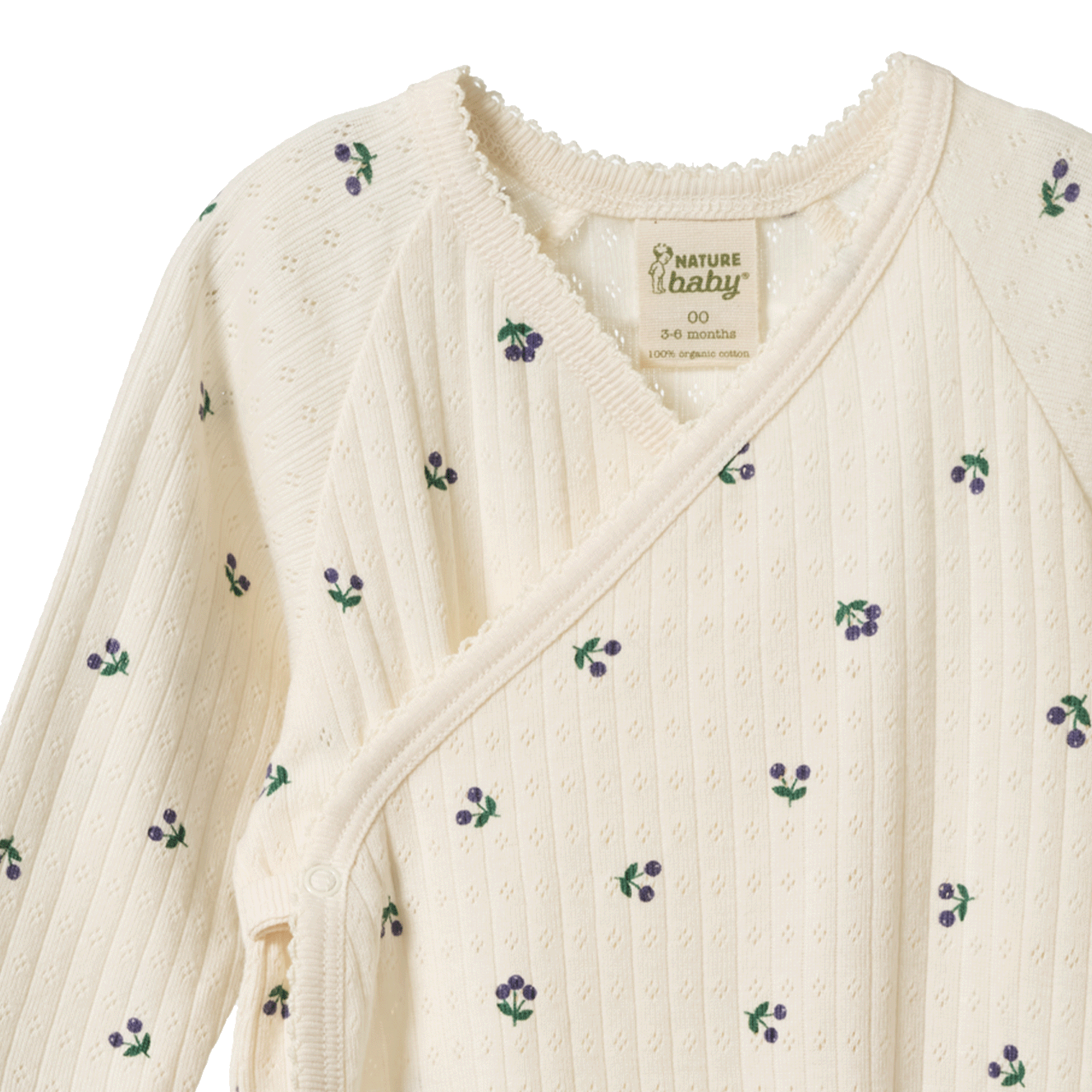 KIMONO STRETCH & GROW POINTELLE | Winter Berry Print-Extra Img - 1