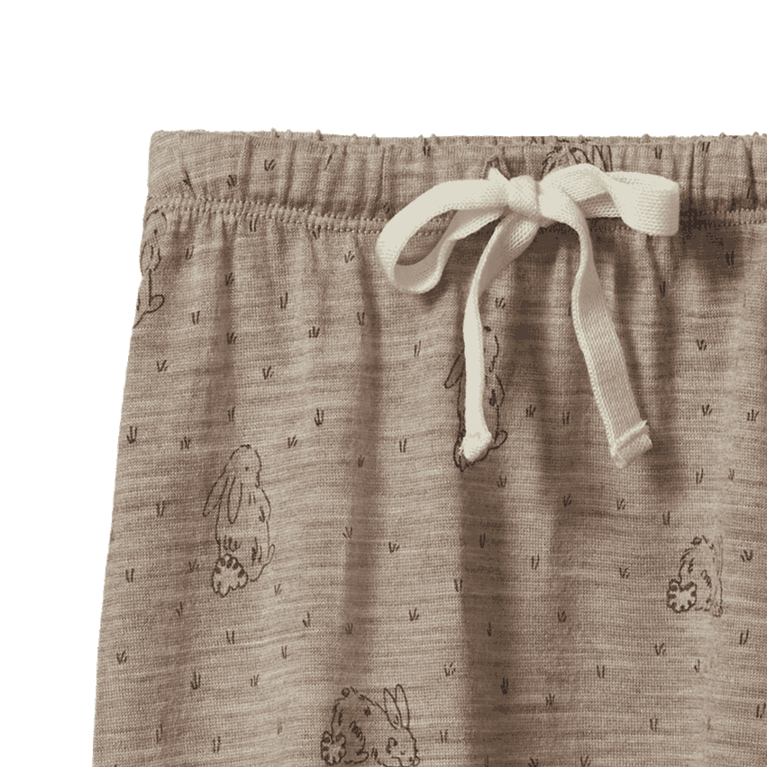 MER ESS FOOTED ROMPERS | Bramble Burrow Print Merino-Extra Img - 2