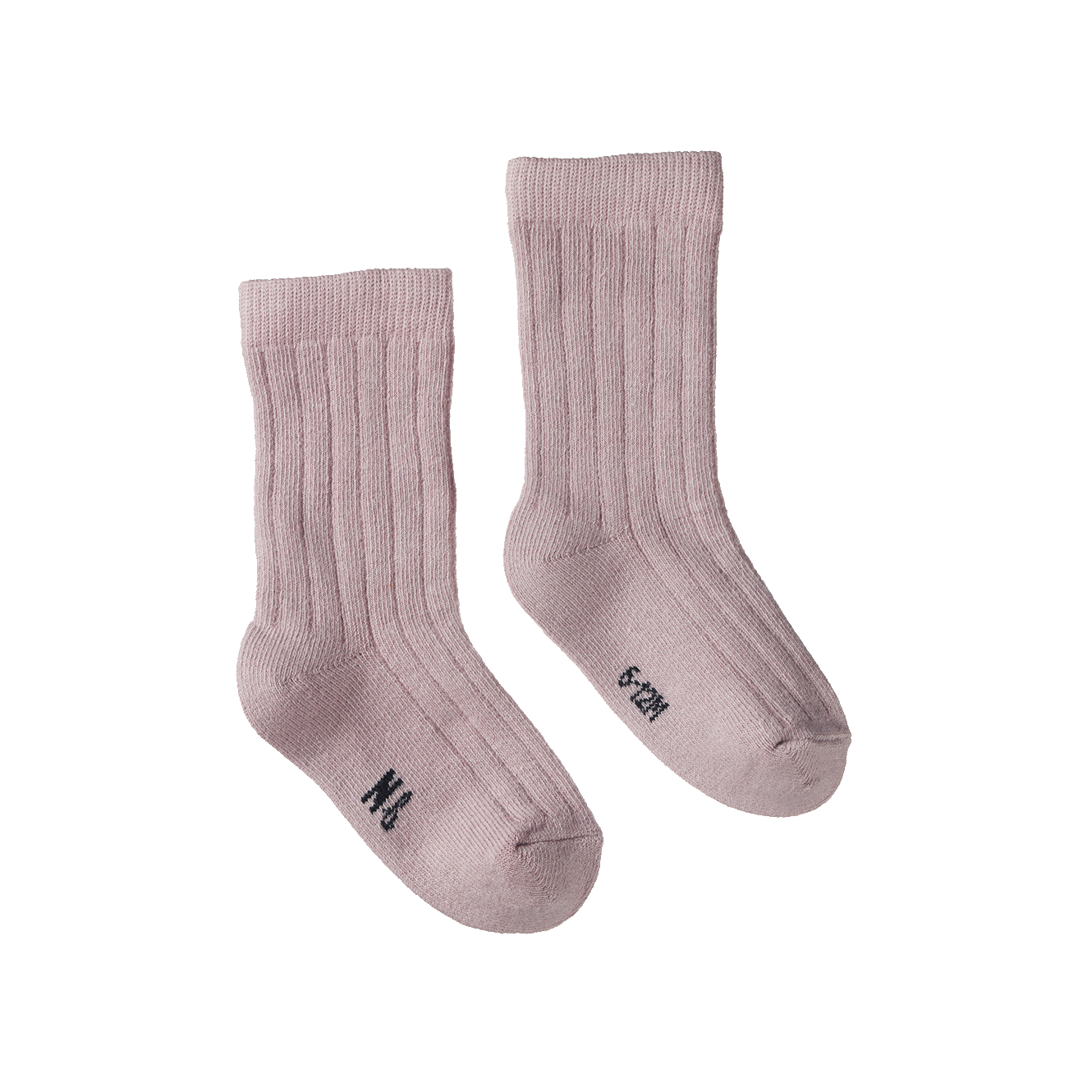 ORGANIC COTTON RIB SOCKS | Lilac-Web-front