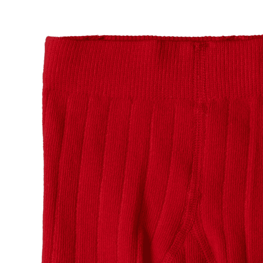 ORGANIC COTTON TIGHTS | Raspberry Red-Extra Img - 2