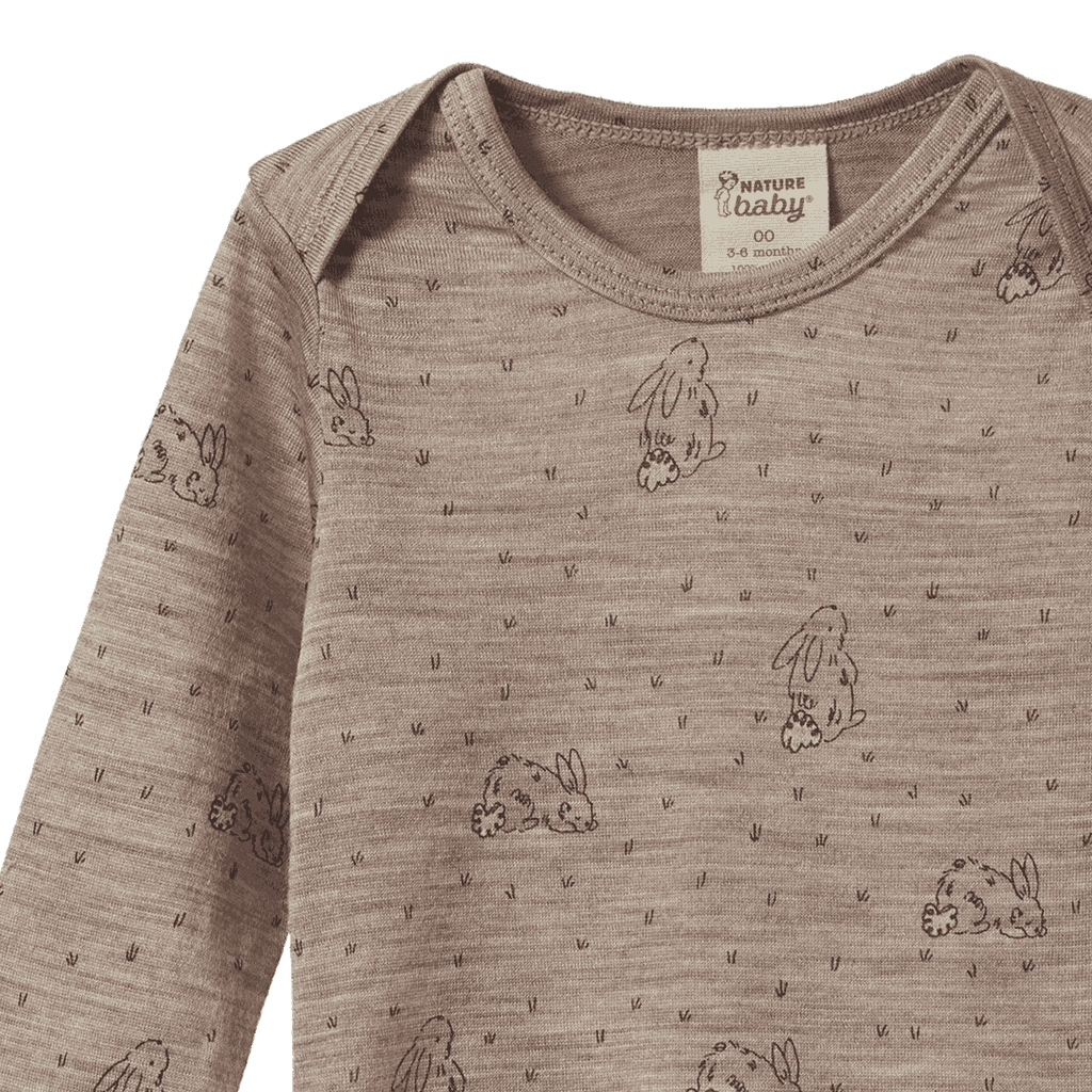 MER ESS L/S BODYSUIT | Bramble Burrow Print Merino-Extra Img - 2