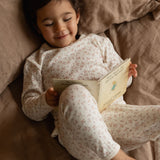 2PC LONG SLEEVE PYJAMA SET POINTELLE | Dandelion Print-Web-hover