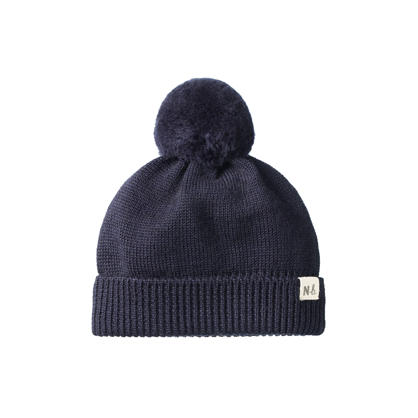 ALPINE POM POM BEANIE | Navy-Web-front