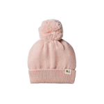 ALPINE POM POM BEANIE | Rose Dust-Web-front