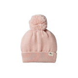 ALPINE POM POM BEANIE | Rose Dust-Web-front