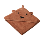 BEAR HOODED TOWEL | Hazelnut-Web-front