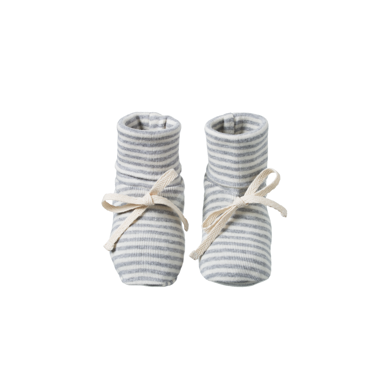 BOOTIES | Grey Marl Stripe-Web-front