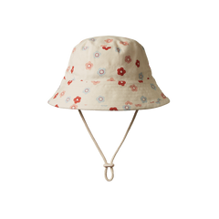 BUCKET SUNHAT | Petite Flora Stamp Print-Web-hover