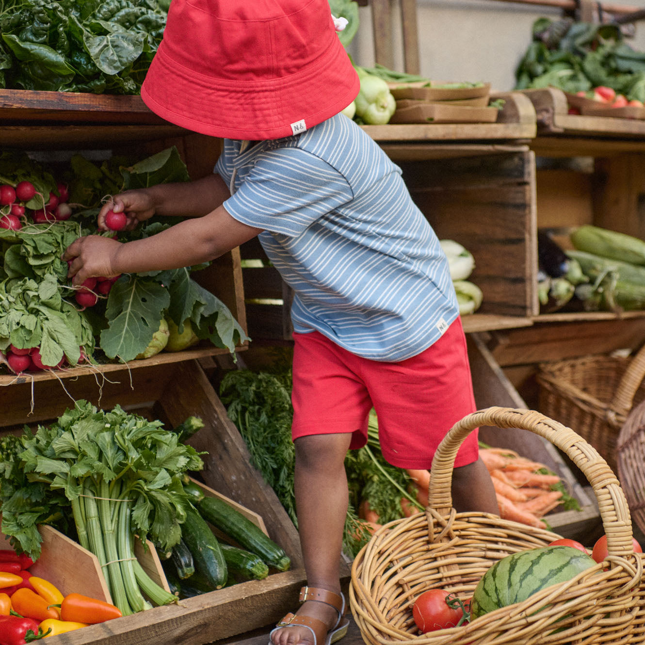 BUCKET SUNHAT | Red-Extra Img - 1