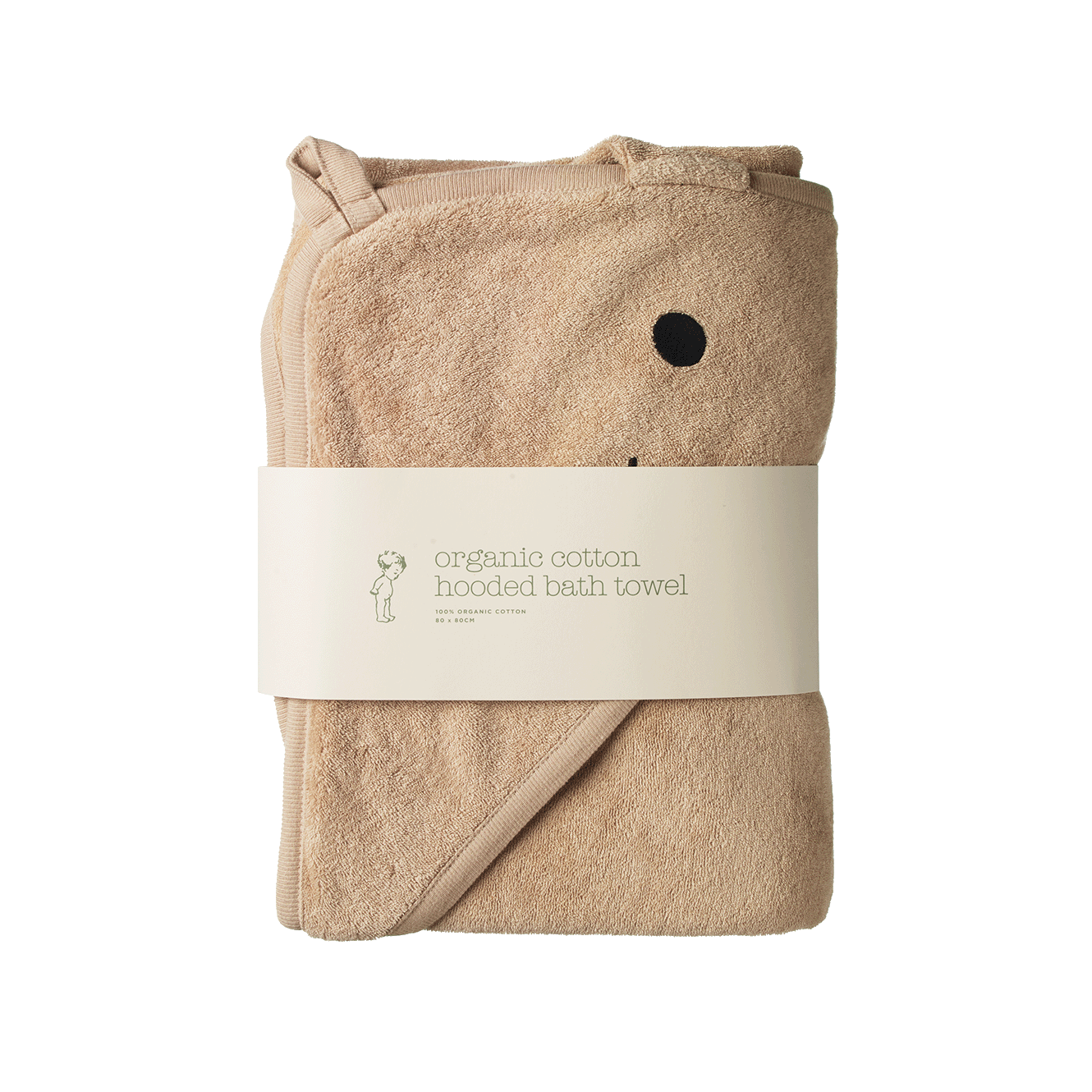 BUNNY HOODED TOWEL | Nougat-Extra Img - 1