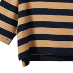 TURTLE NECK | Navy/Caramel Stripe-Extra Img - 3