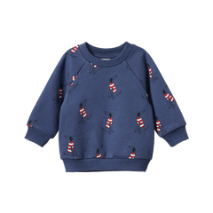 EMERSON SWEATER | Best Friend Indigo Print-Web-front