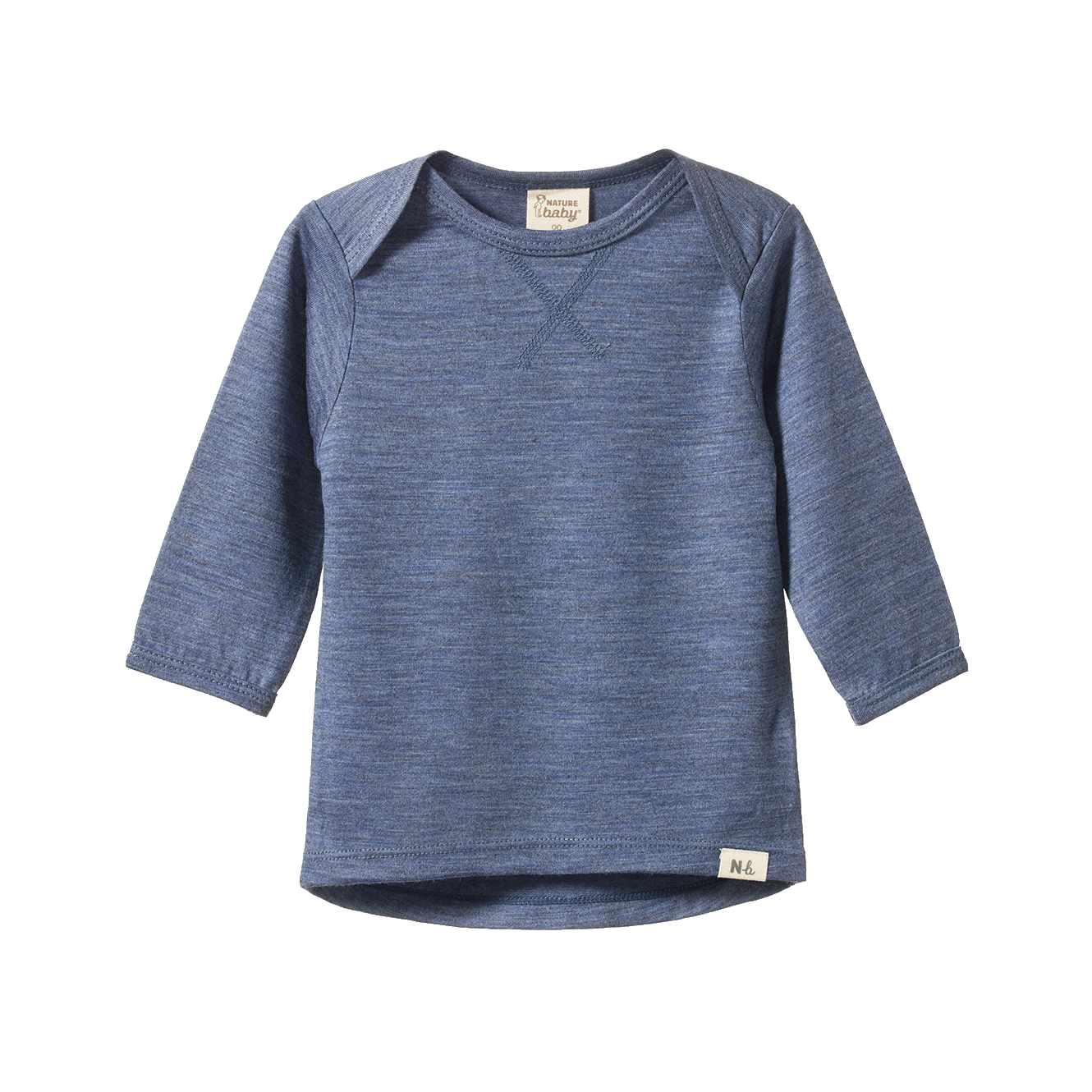 ESSENTIAL TEE | Vintage Indigo Marl-Web-front