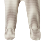 FOOTED ROMPERS | Mushroom Pinstripe-Extra Img - 1