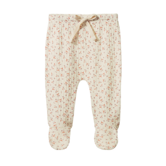 FOOTED ROMPERS POINTELLE | Dandelion Print-Web-front
