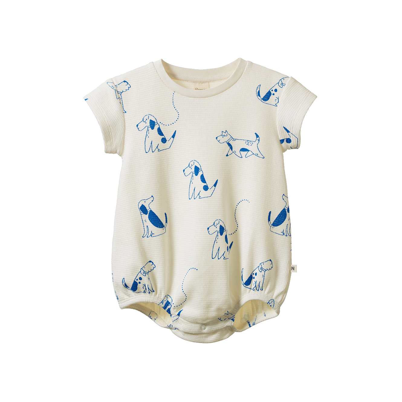 JUNO ROMPER WAFFLE | Dog Walk Print-Web-front