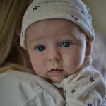 KNOTTED BEANIE POINTELLE | Winter Berry Print-Extra Img - 1