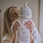 KNOTTED BEANIE POINTELLE | Winter Berry Print-Web-hover