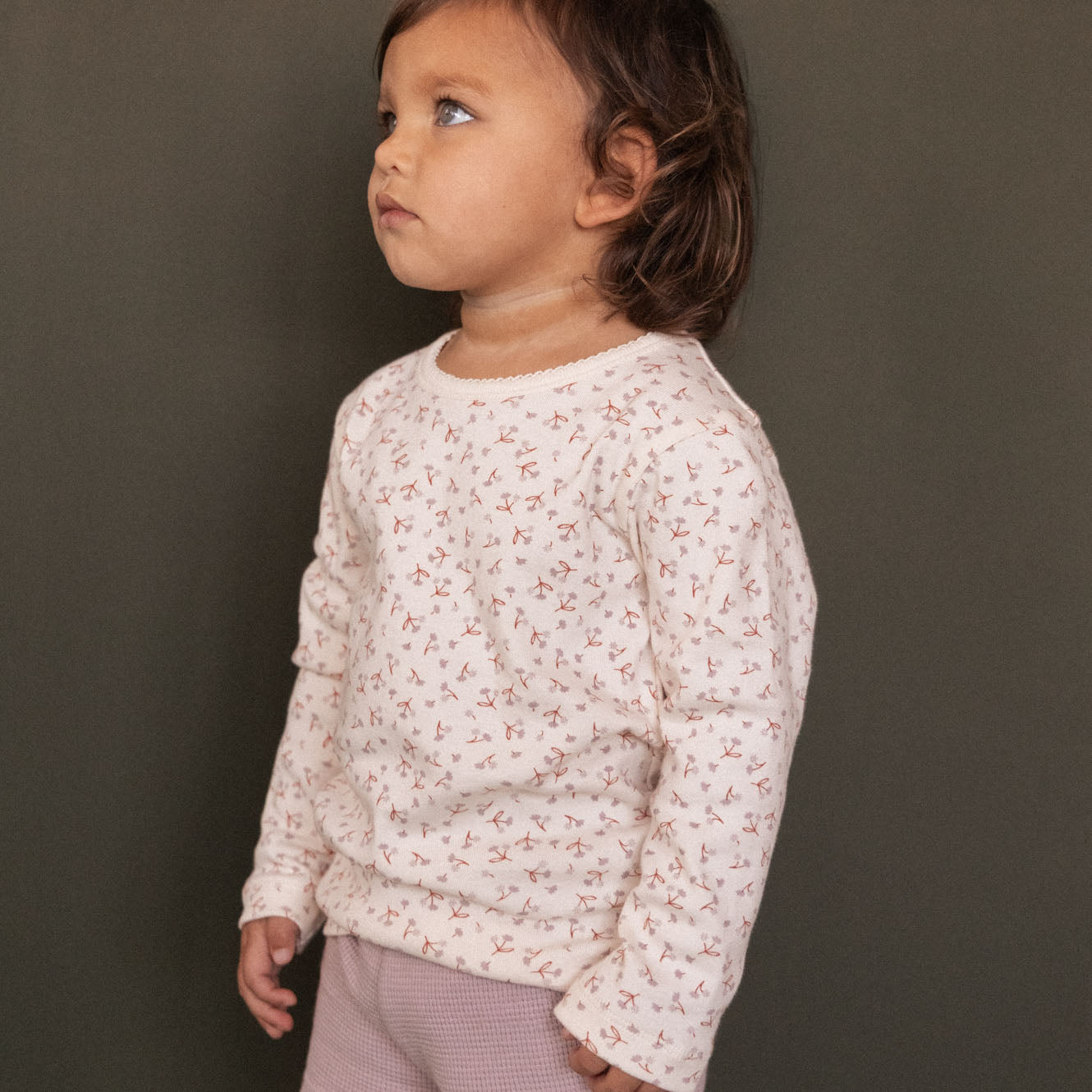 LONG SLEEVE CLOUD TEE | Dandelion Print-Web-hover