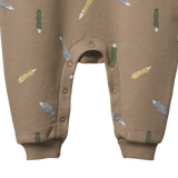 LONG SLEEVE JUNO ROMPER | Pencil Print-Extra Img - 3