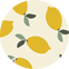 Lemon_Print_Terry_Swatch - Nature Baby