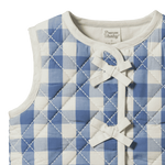 MARLO QUILTED VEST | Bluebelle Check-Extra Img - 3