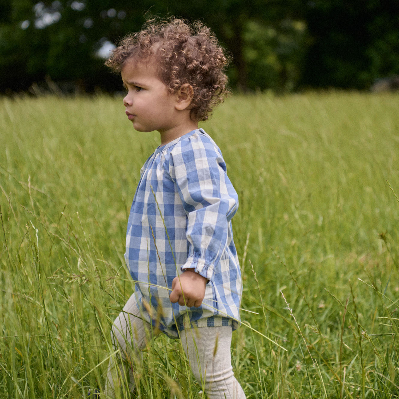 MEADOW BODYSUIT GINGHAM | Bluebelle Check-Extra Img - 4