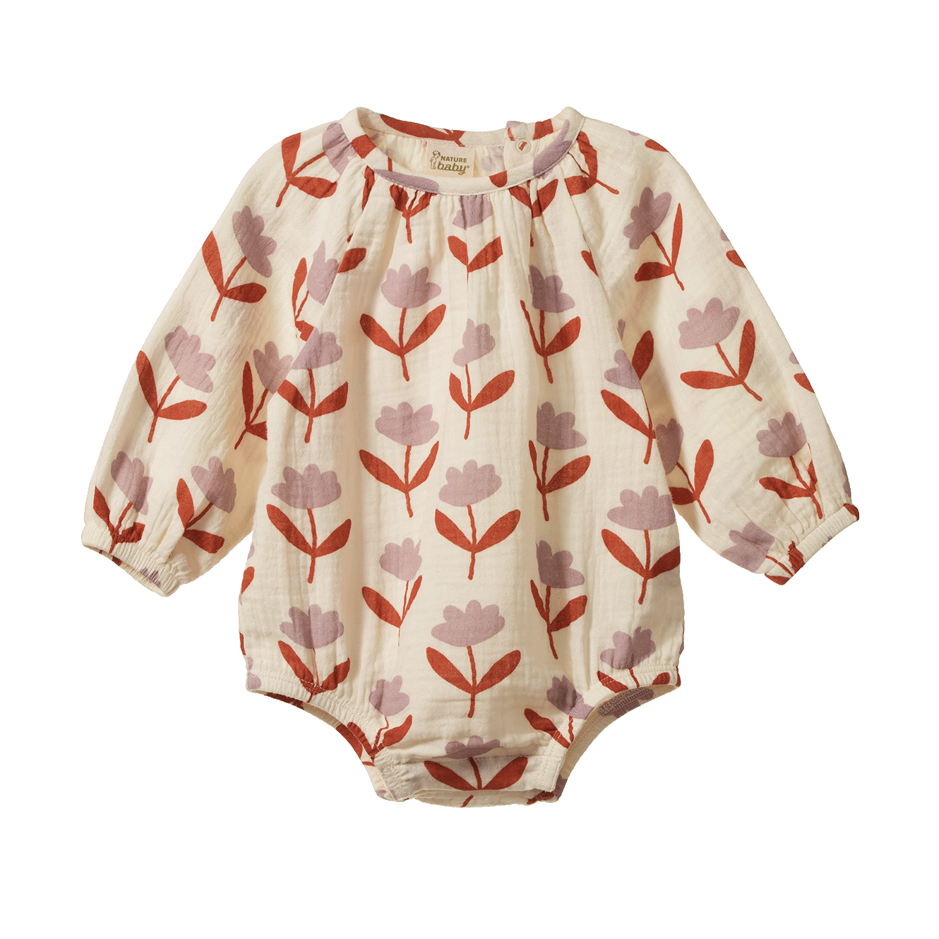 MEADOW BODYSUIT MUSLIN | Fleurette Print-Web-front
