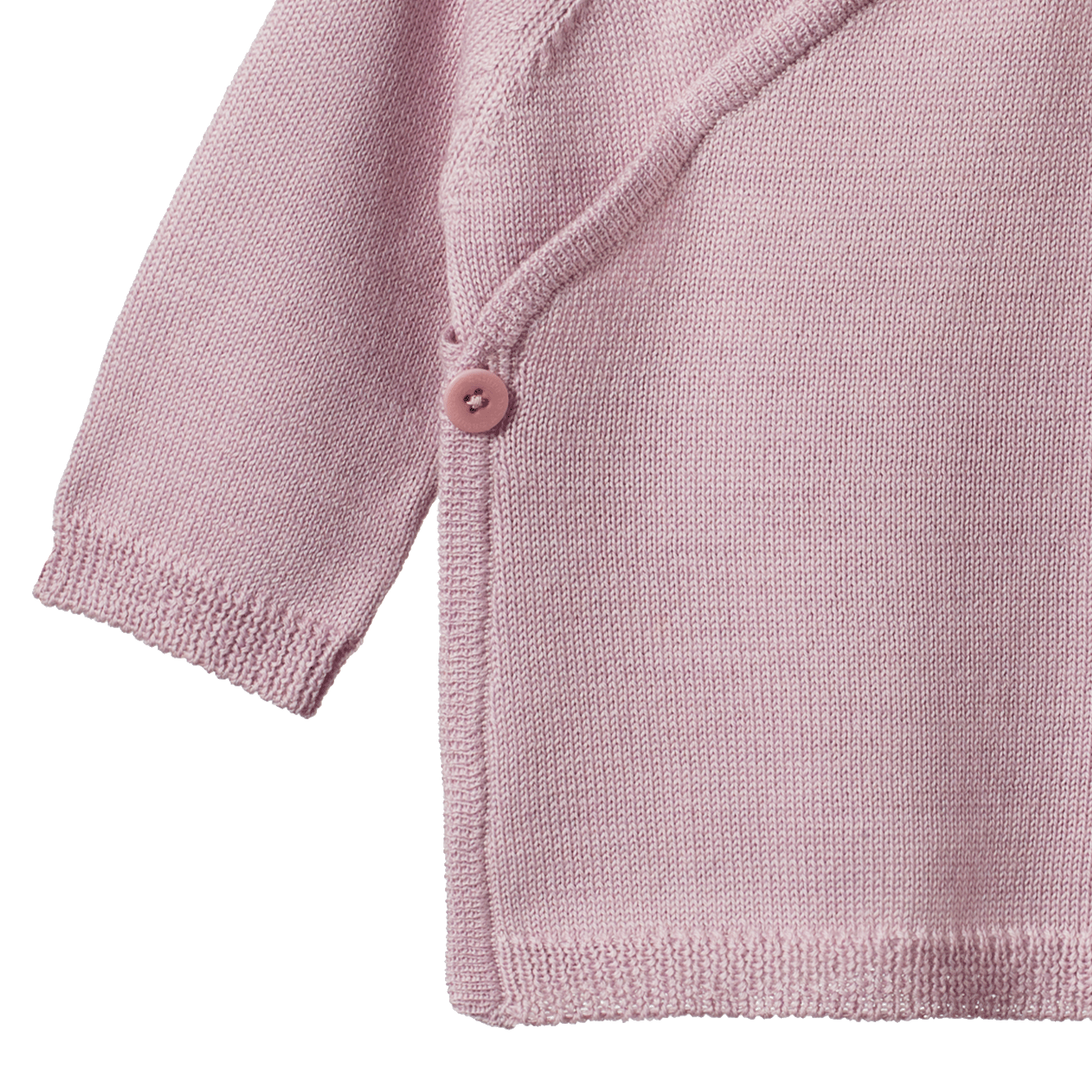 MERINO KNIT KIMONO JACKET | Lilac-Extra Img - 1