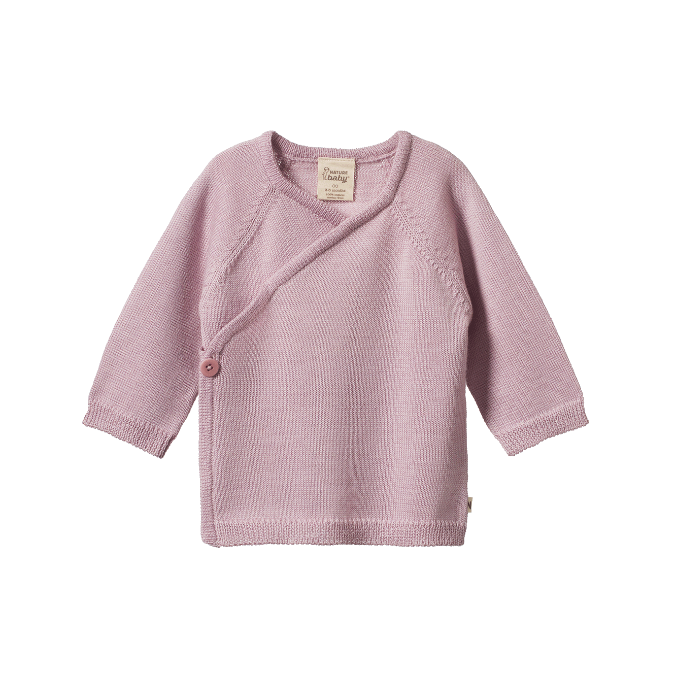 MERINO KNIT KIMONO JACKET | Lilac-Web-front