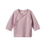 MERINO KNIT KIMONO JACKET | Lilac-Web-front