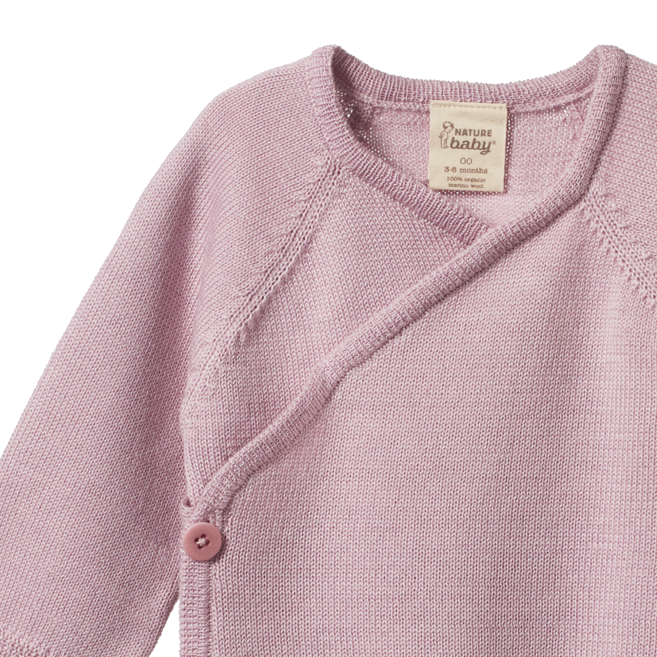 MERINO KNIT KIMONO JACKET | Lilac-Web-hover