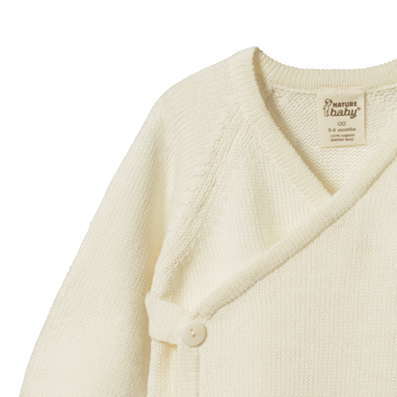 MERINO KNIT KIMONO JACKET | Natural-Extra Img - 1