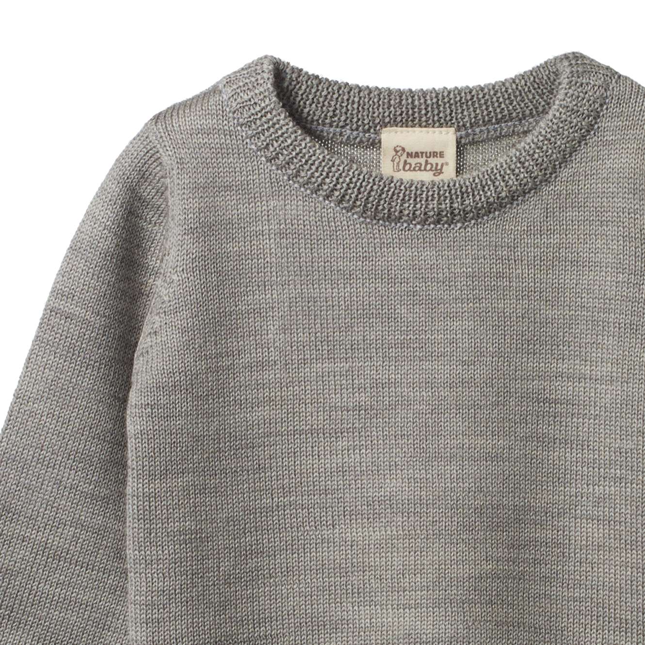 MERINO KNIT PULLOVER | Grey Marl-Web-hover