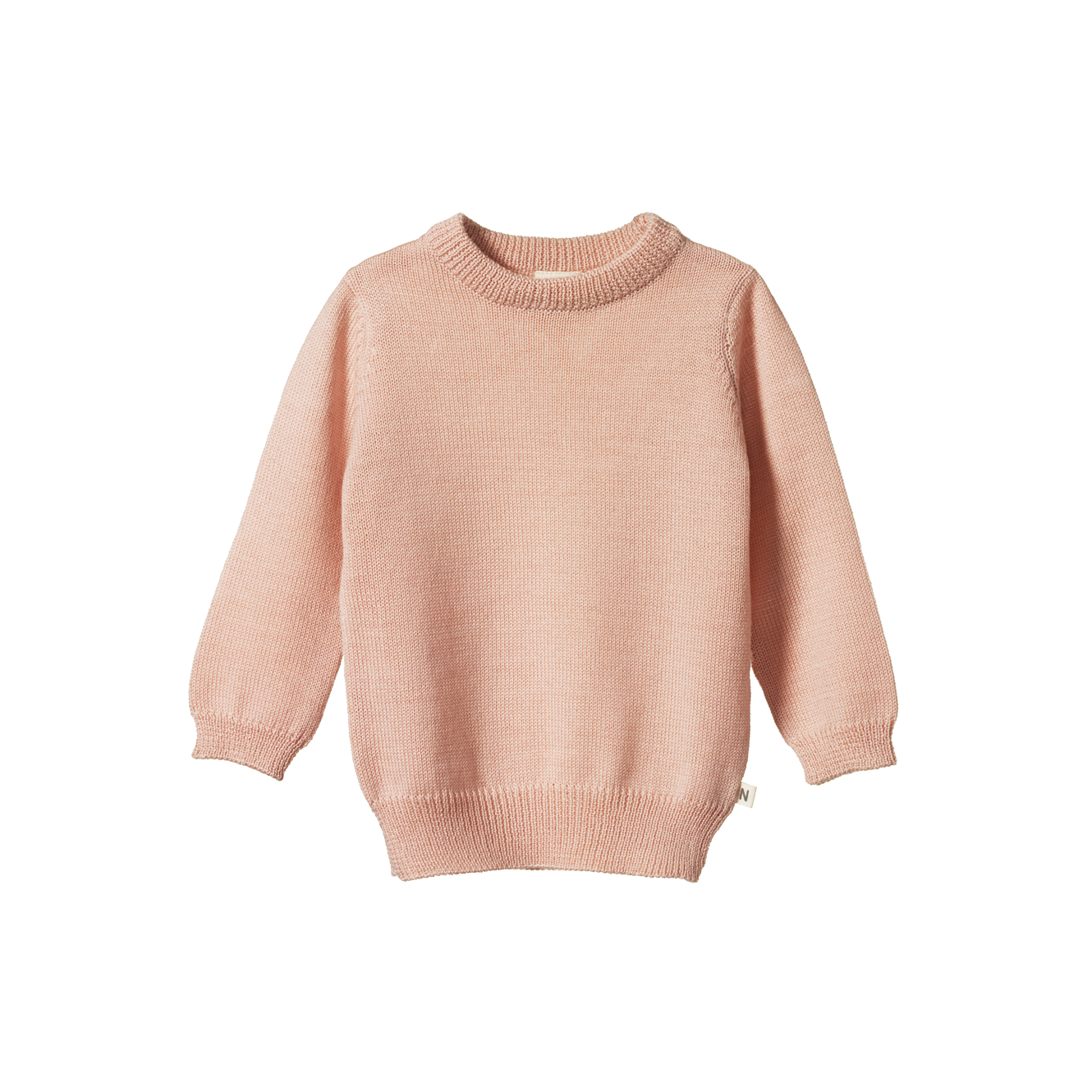 MERINO KNIT PULLOVER | Rose Dust-Web-front