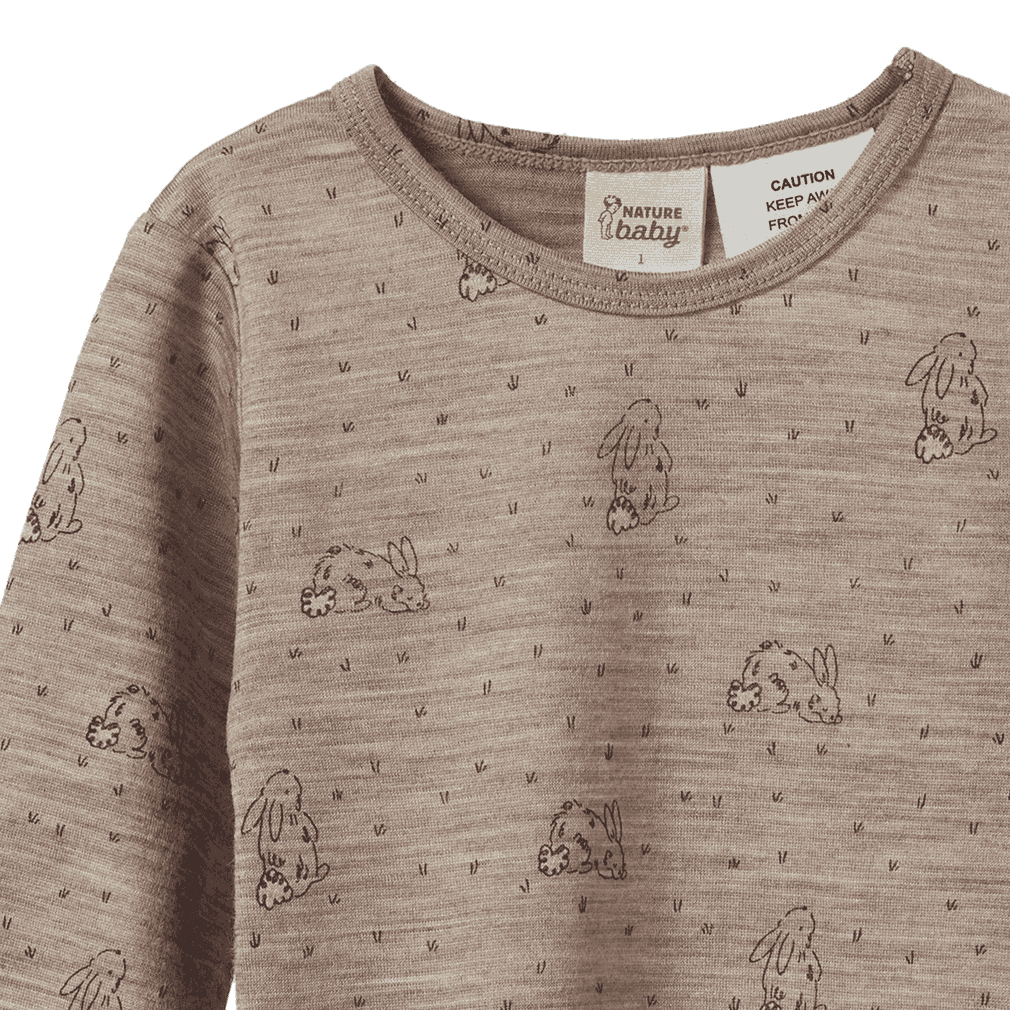 MER ESS 2PC PYJAMAS | Bramble Burrow Print Merino-Extra Img - 3