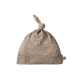 MER ESS KNOTTED BEANIE | Bramble Burrow Print Merino-Web-front