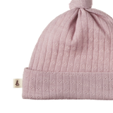 MER ESS KNOTTED BEANIE POINTELLE | Lilac-Extra Img - 1