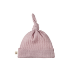 MER ESS KNOTTED BEANIE POINTELLE | Lilac-Web-front