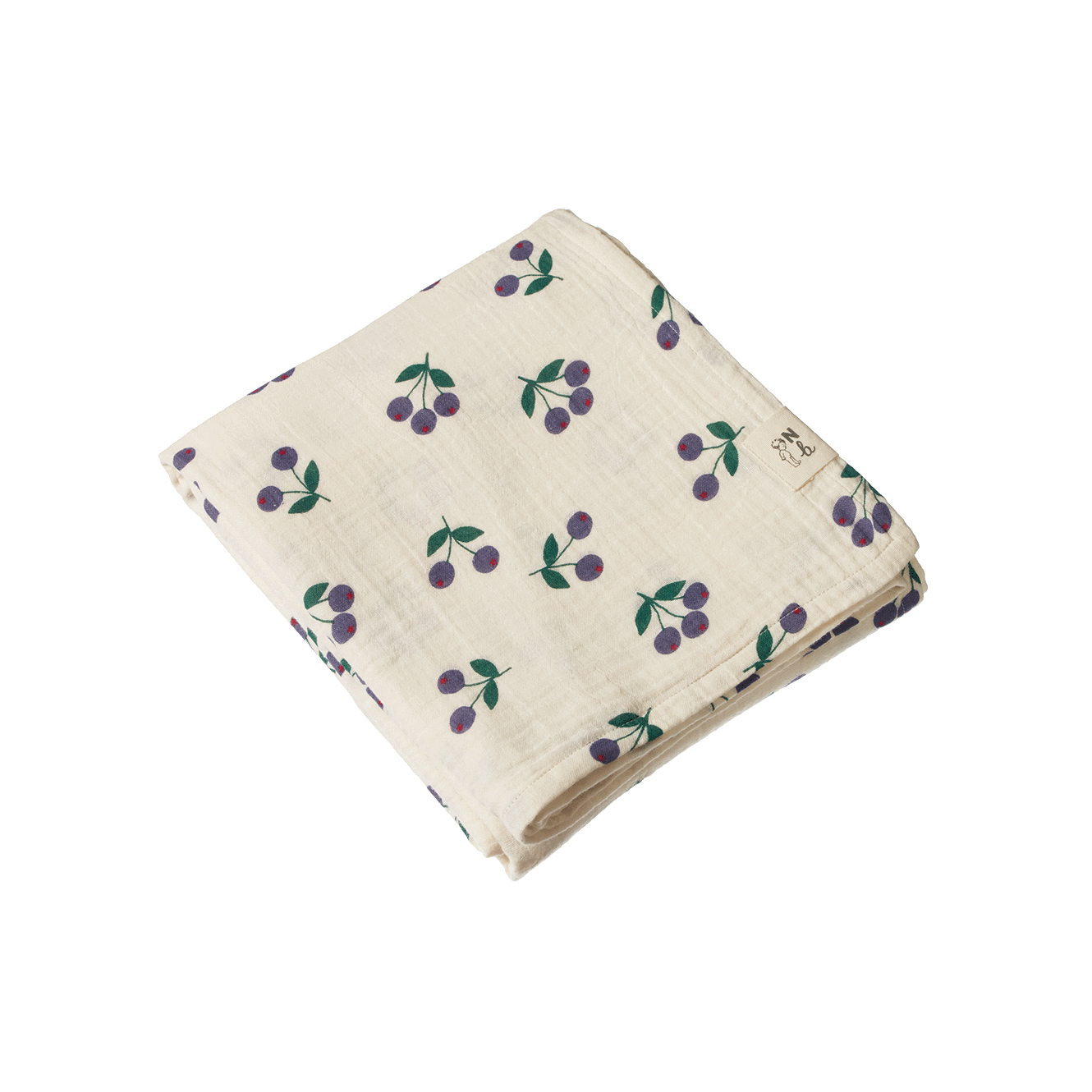 MUSLIN WRAP | Winter Berry Natural Print-Extra Img - 2