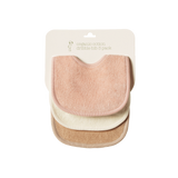 DRIBBLE BIBS 3 PACK | Rose Dust/Natural/Nougat-Web-front