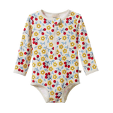 ONE PIECE BATHING SWIMSUIT | Kitchen Garden Print-Web-front