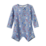 ONE PIECE BATHING TRUNKS | Blue Snorkel Print-Web-front