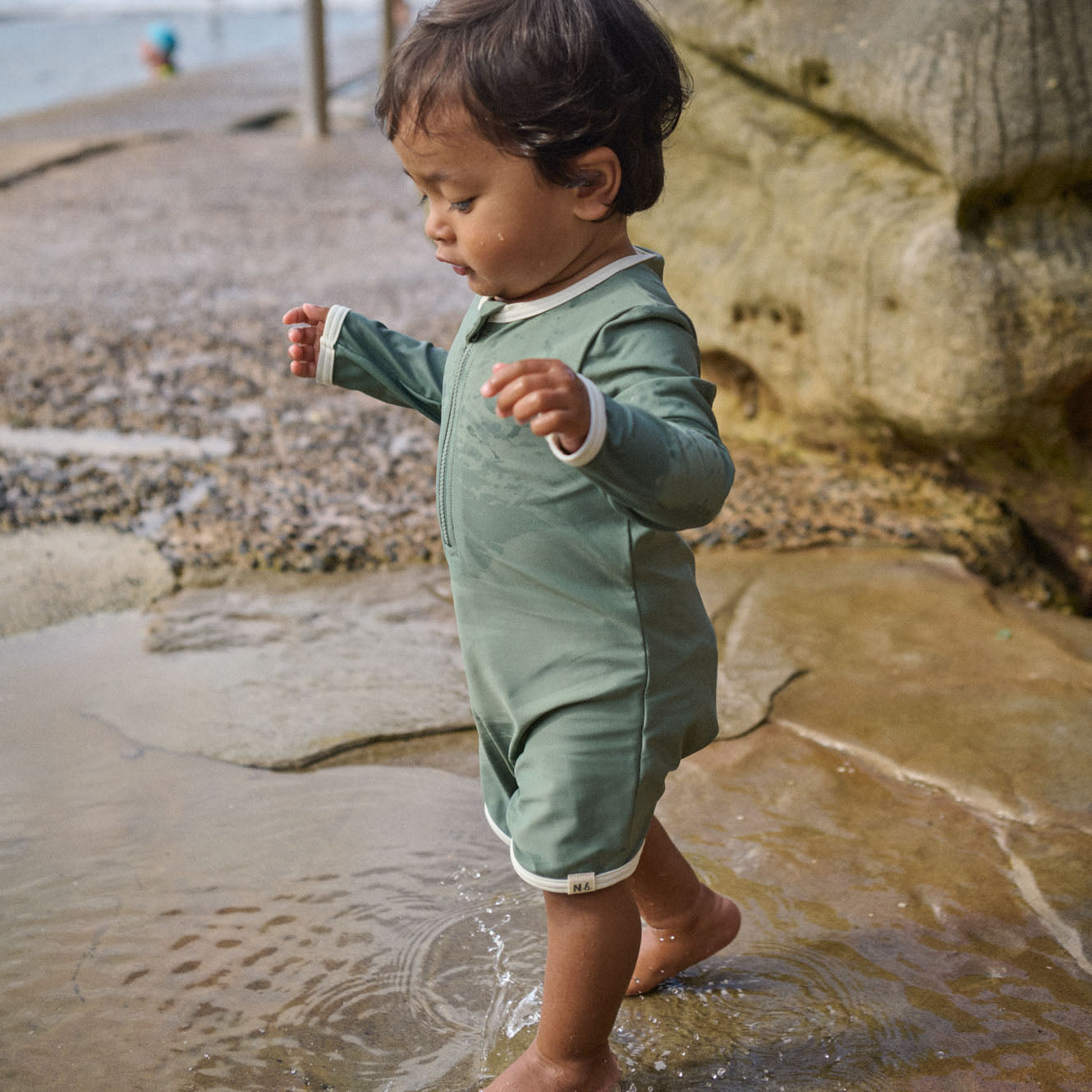 ONE PIECE BATHING TRUNKS | Olive-Web-hover