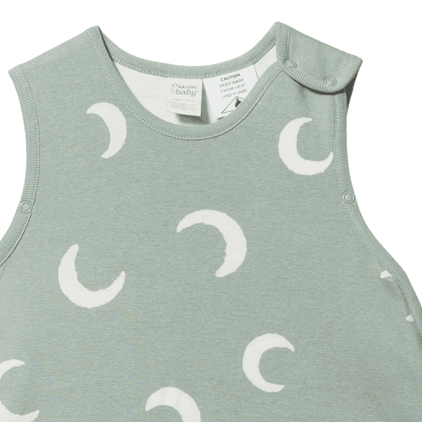 ORGANIC COTTON & MERINO SLEEPING BAG | Crescent Print-Extra Img - 1