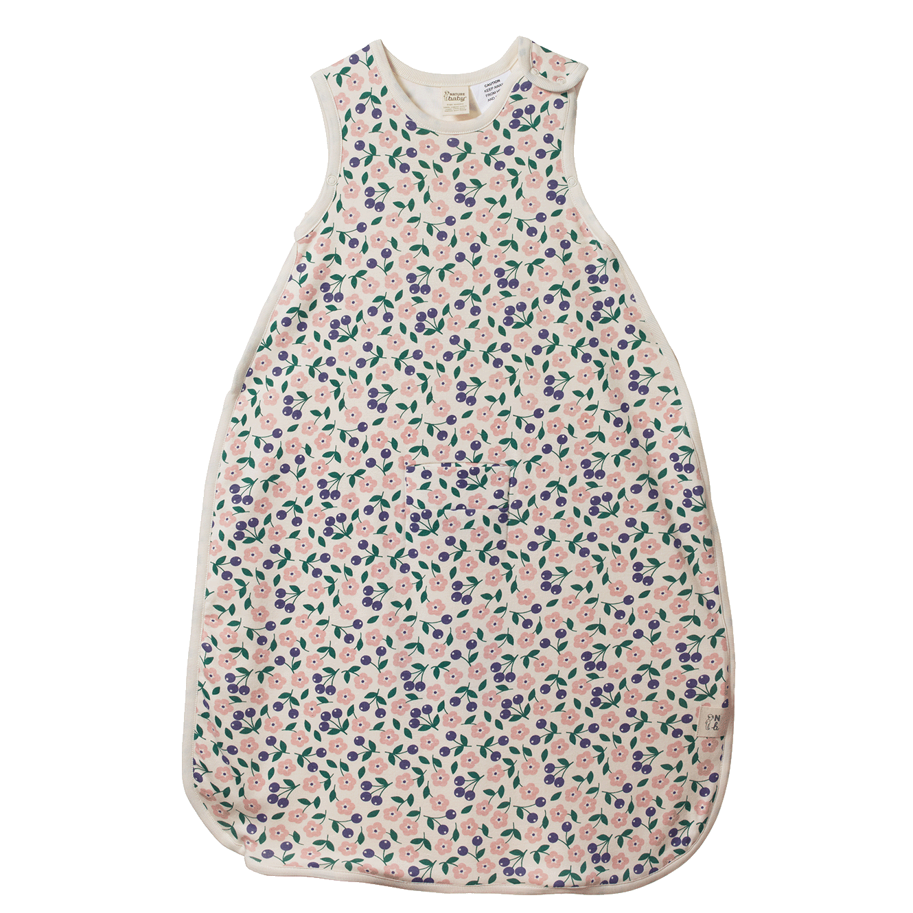 ORGANIC COTTON & MERINO SLEEPING BAG | Grande Briarwood Print-Web-front